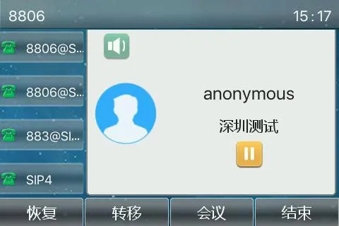 通話保留機能