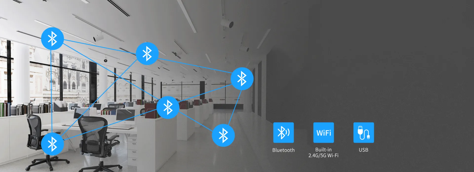 Built-in Wi-Fi and Bluetooth for a Seamless Wireless Office Experience
