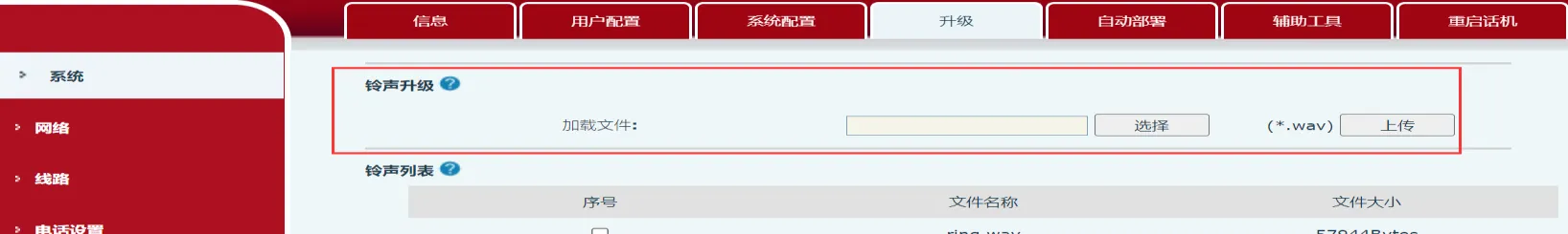 着信音のアップグレード