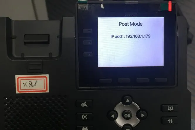電話機POSTモード移行