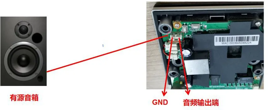 i10SVの電源付きスピーカー接続
