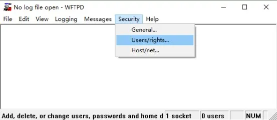 FTP Server Security Settings