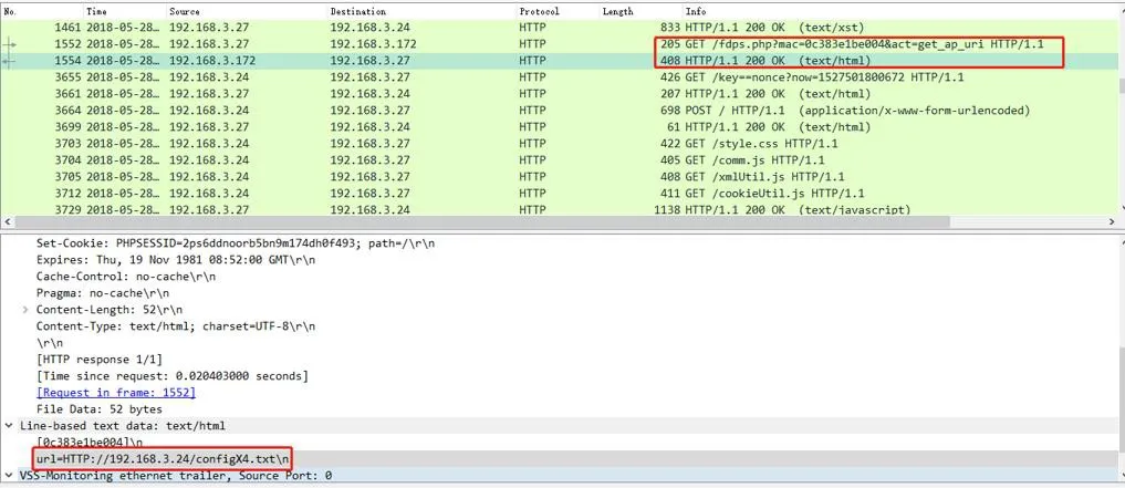 Packet Capture: get_ap_url
