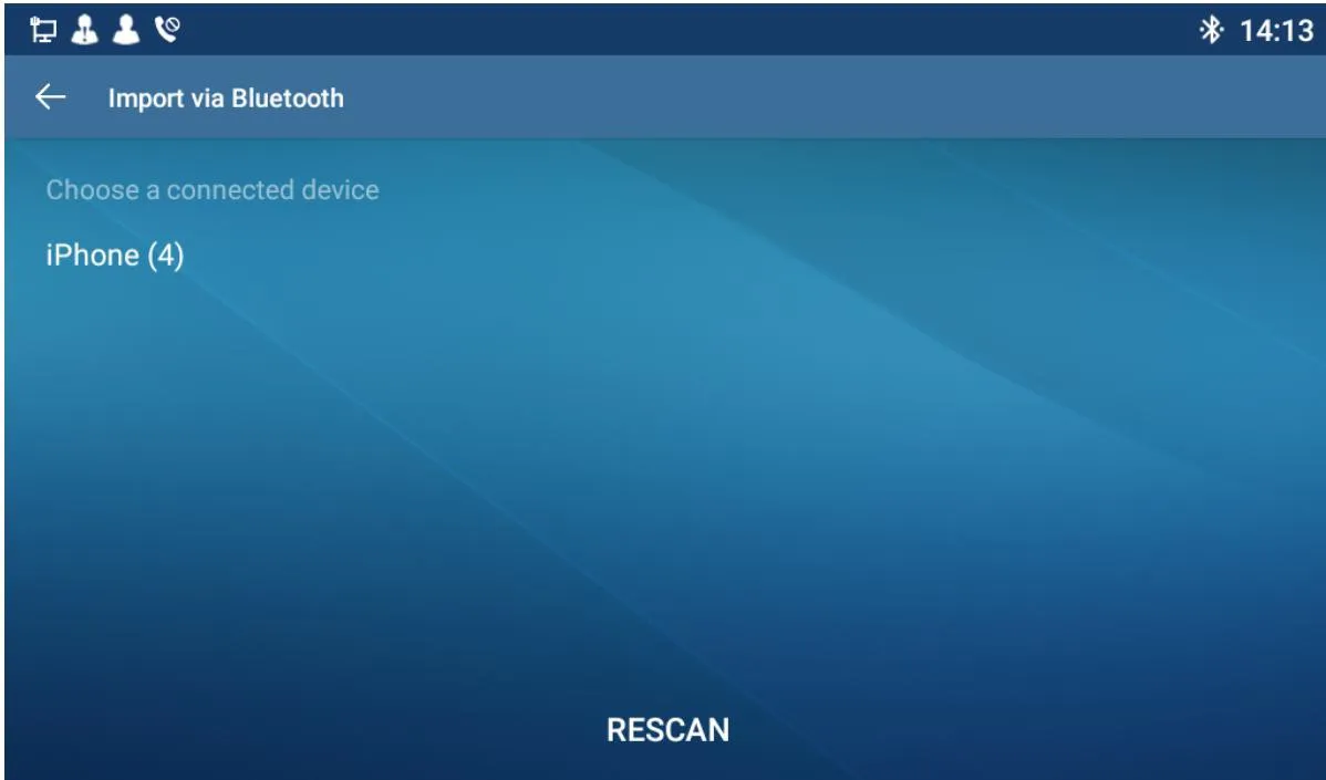 Bluetoothリスト更新