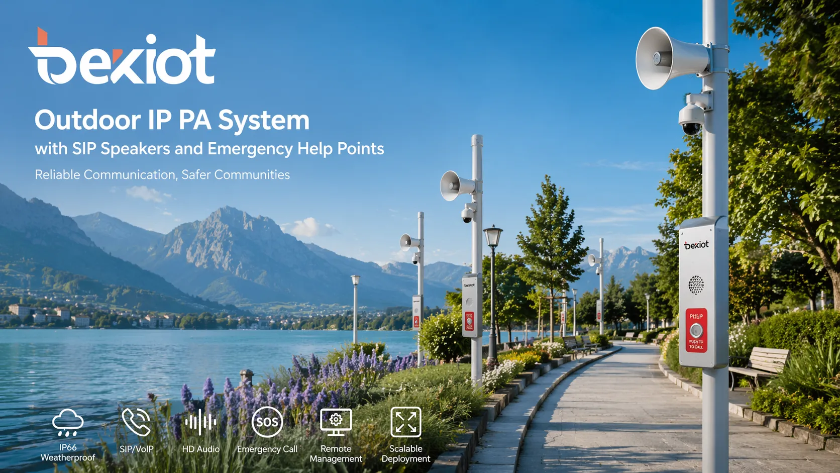 IP PA System for Paging, Broadcasting, and Emergency Alerts