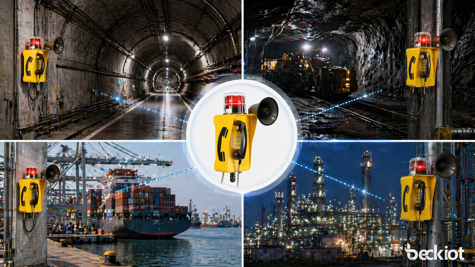 トンネル・鉱山・港湾・産業工場向けBKTS2 壁掛け耐候電話機