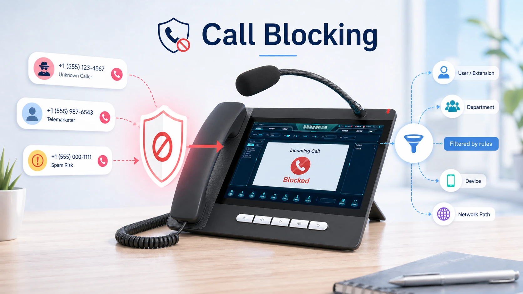 What are the typical characteristics of call blocking?
