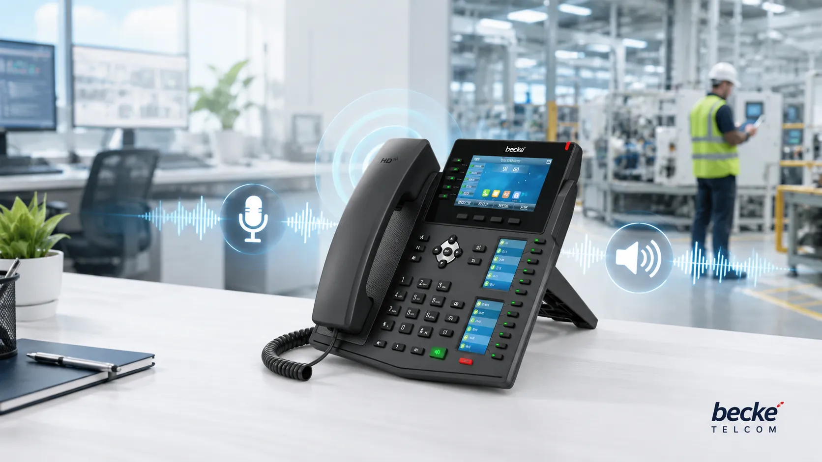 Freisprechlösung mit スピーカー Mikrofon und SIP-Terminal in オフィス und 産業