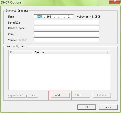 DHCP Option66設定