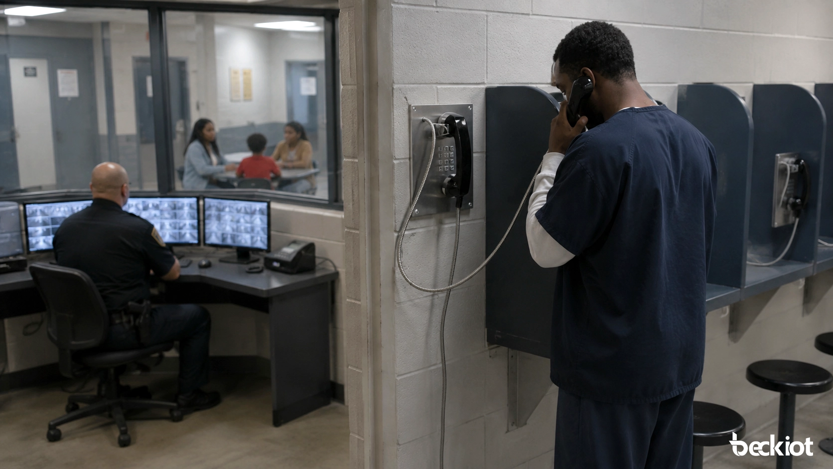 受刑者の安全な家族通話向け刑務所電話システム
