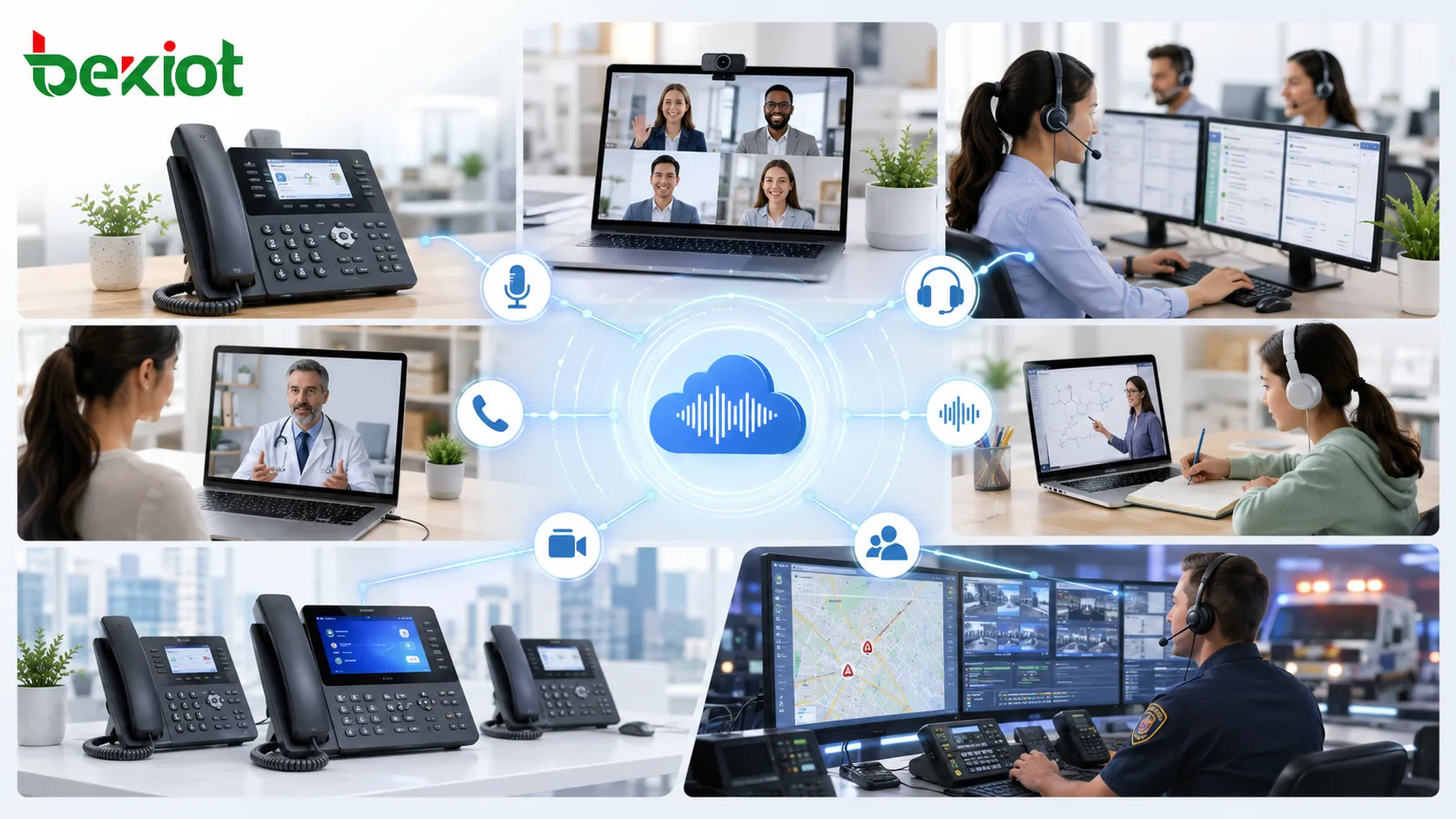 HD Voice applications in VoIP SIP phones video conferencing call centers telemedicine education and dispatch communication