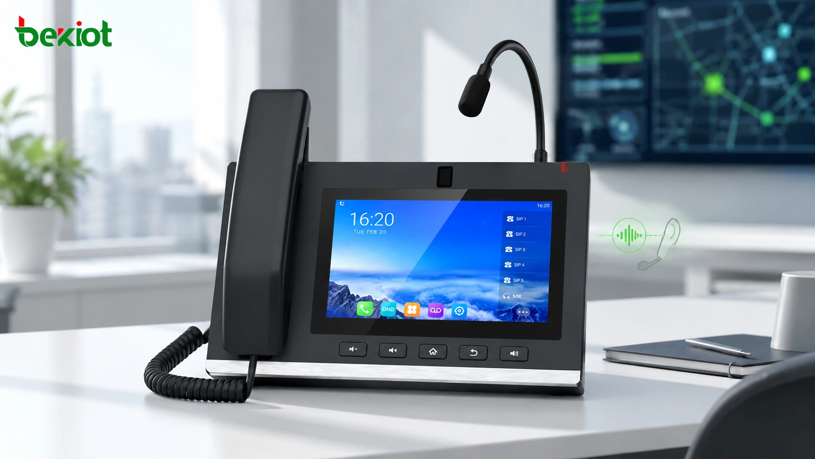 グースネックマイク付き SIP 電話を RoIP ゲートウェイと連携して使う方法