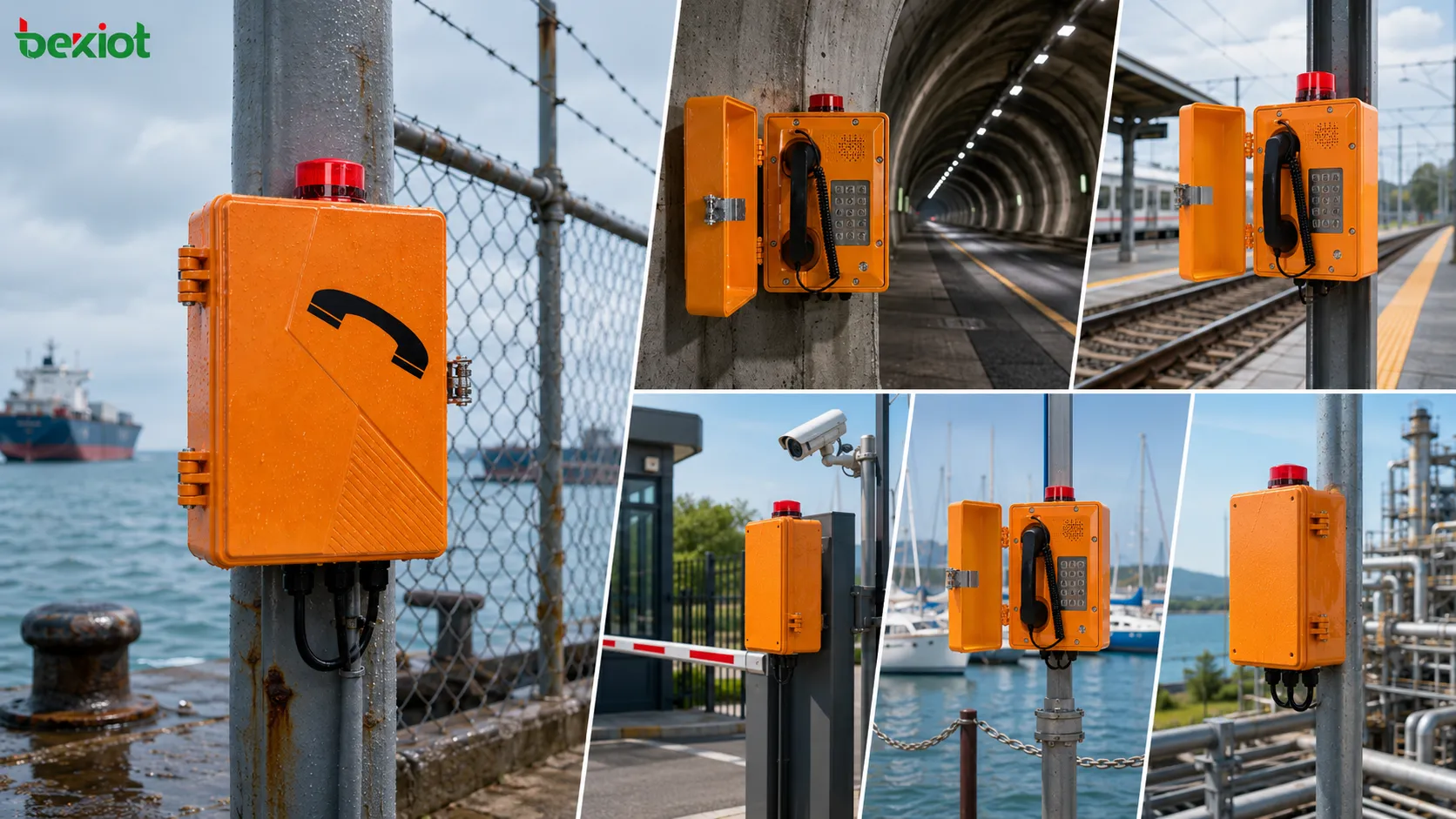 トンネル 鉄道プラットフォーム 港湾 工業ゲート 駐車場 屋外ユーティリティ現場での耐候電話の用途
