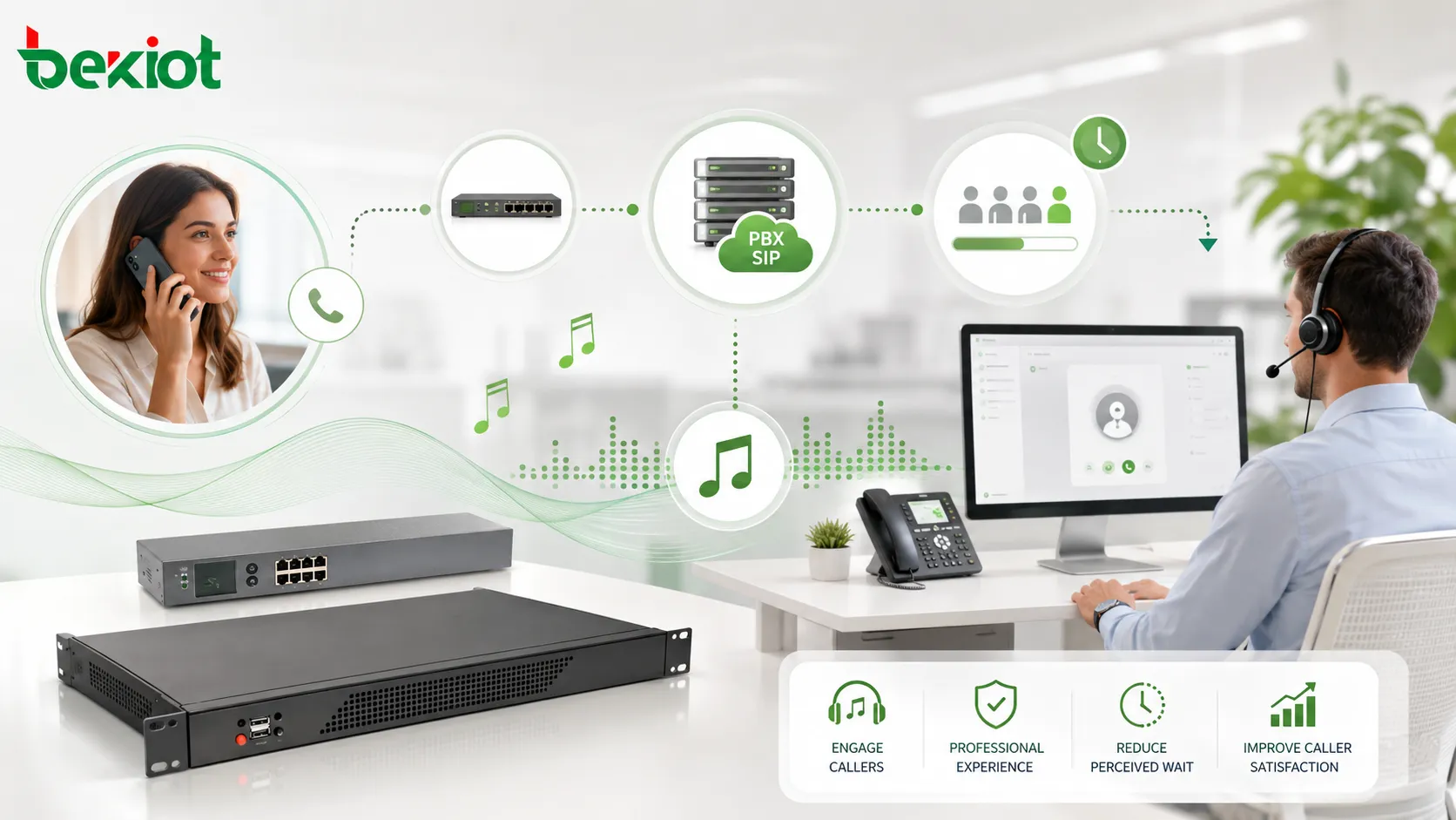 保留音（MOH）とは？PBX と SIP の一般的な設定