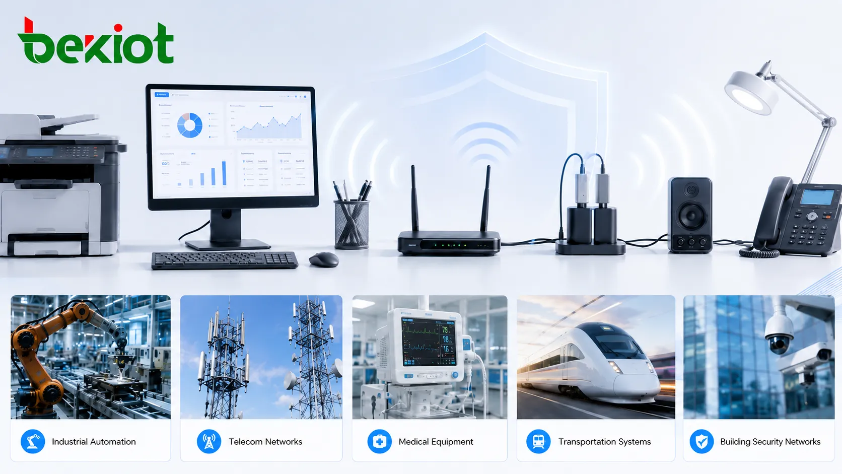 産業オートメーション 通信 医療機器 交通システム 建物セキュリティネットワークにおけるEMI用途