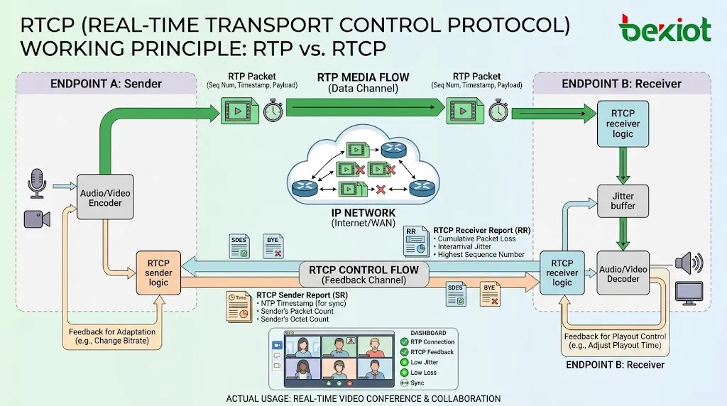 リアルタイム転送制御プロトコル（RTCP）とは？ その仕組み