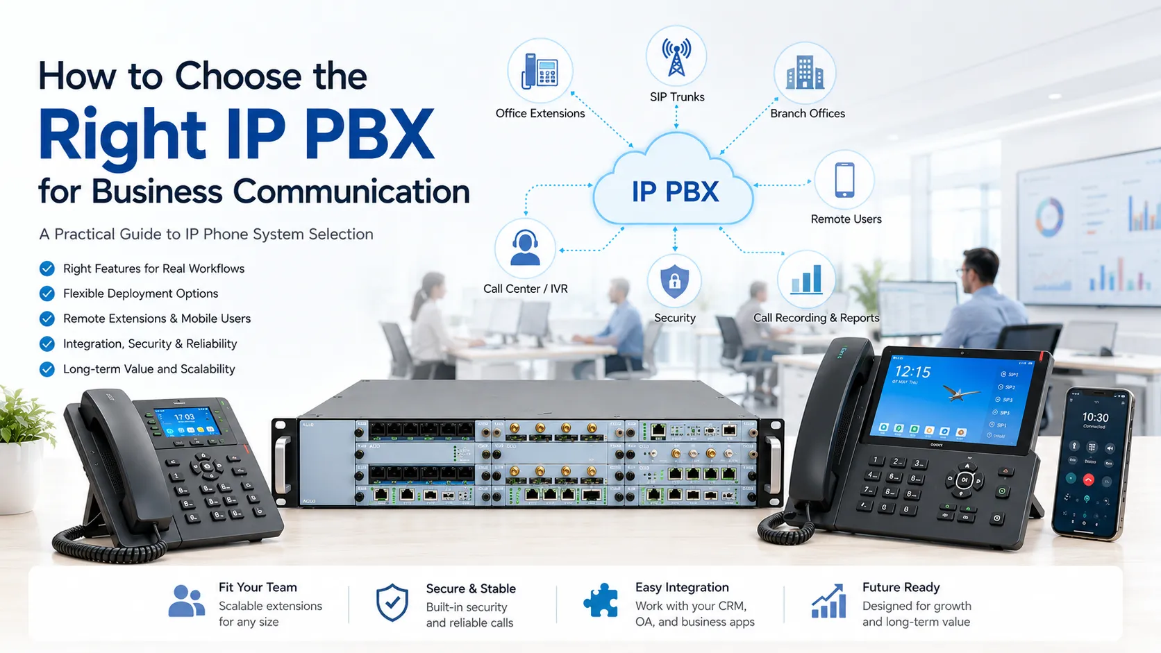 ビジネスコミュニケーションに適したIP PBXの選び方