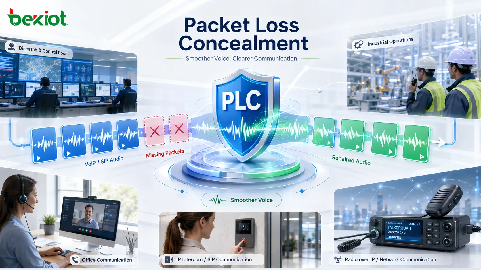 パケット損失補償（PLC）の音声面での利点とは？