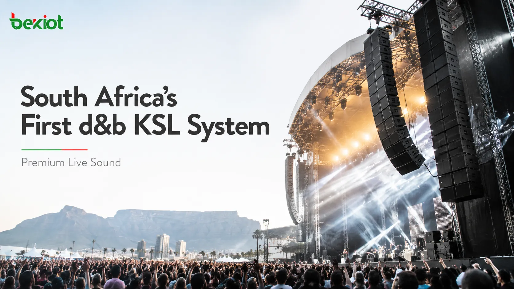南アフリカ初の d&b KSL システムとハイエンドライブサウンド市場の成長
