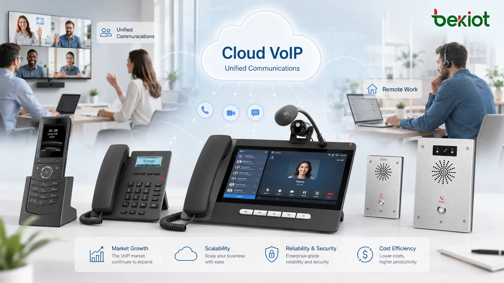 クラウドコミュニケーション、リモートワーク、ユニファイドコミュニケーション、企業音声プラットフォームが牽引する電話VoIPソフトウェア市場の成長