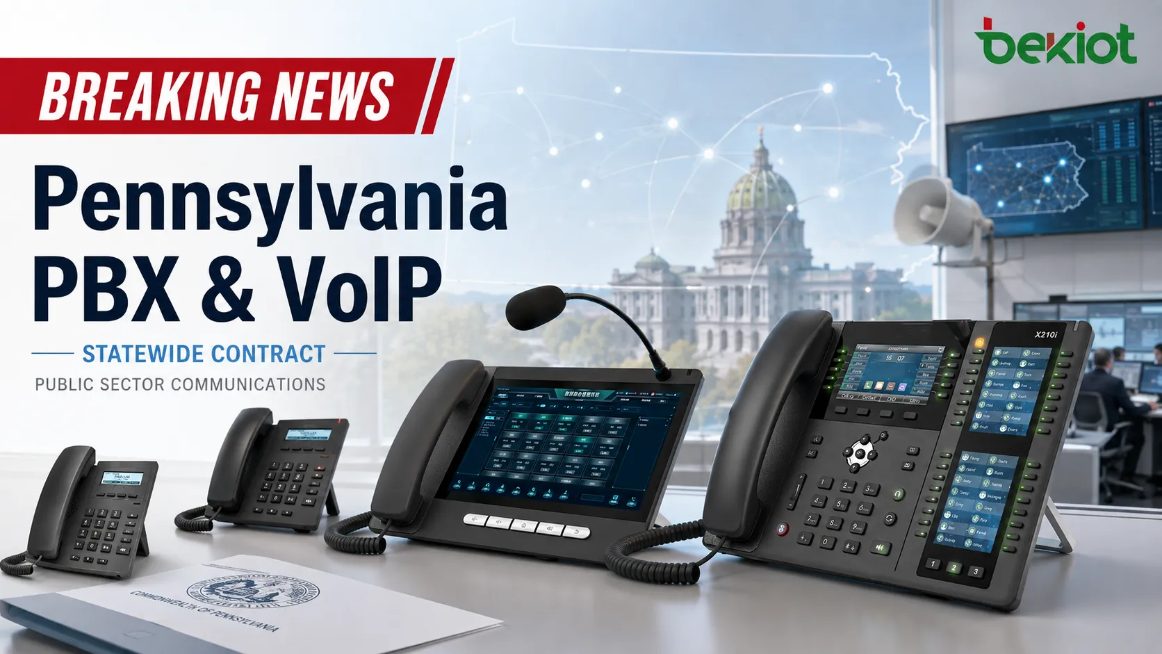 速報：ConnXがペンシルベニア州のPBX・VoIP契約を獲得