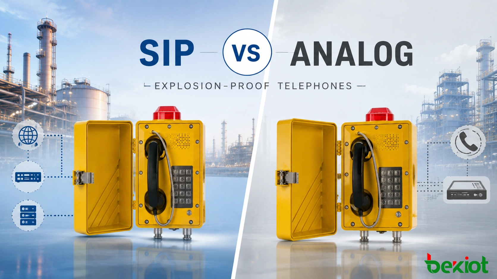 SIP vs アナログ防爆電話：違いは何か？