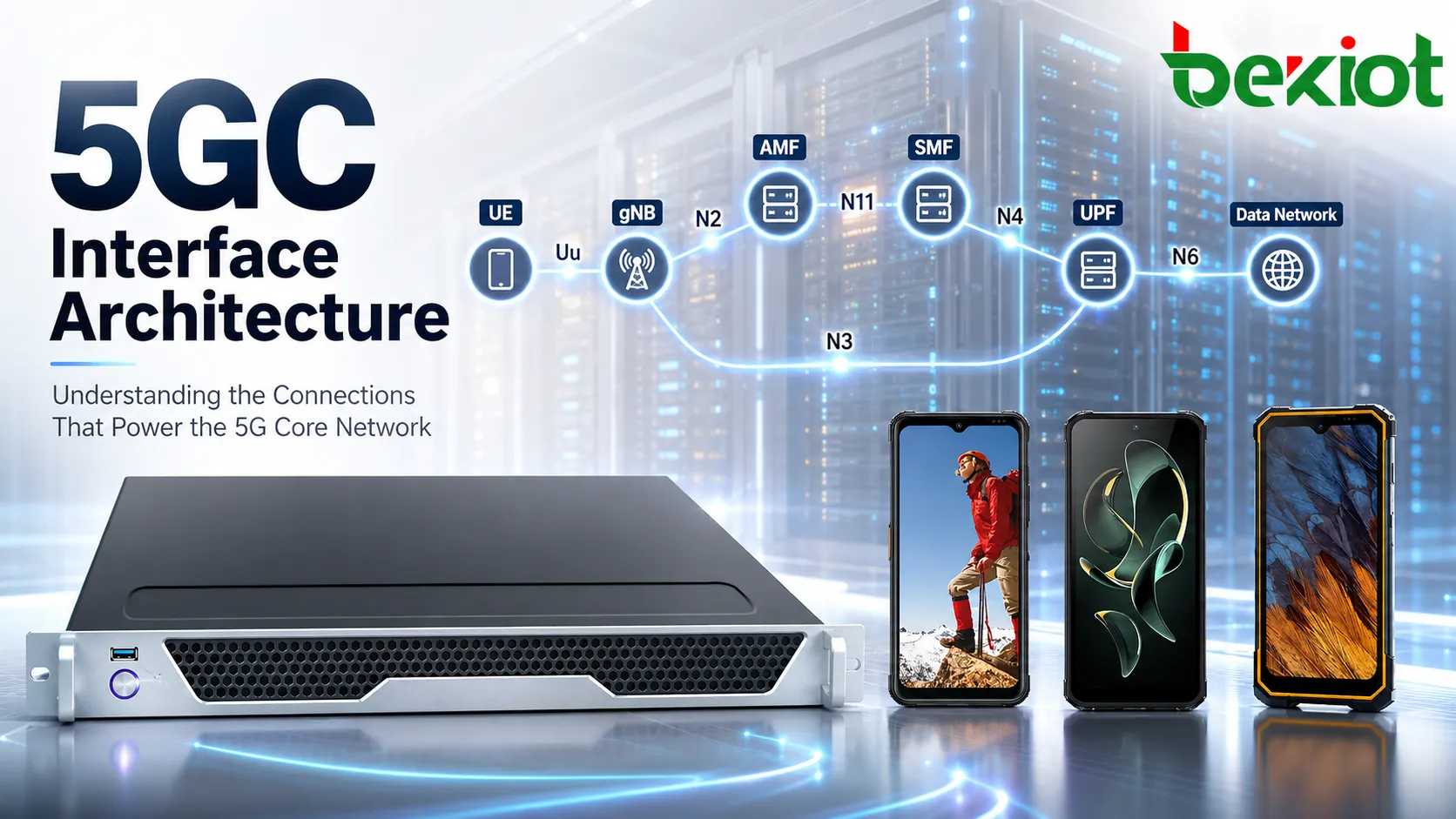 5GCインターフェースはどう整理される？主要インターフェースとEPC対応を解説