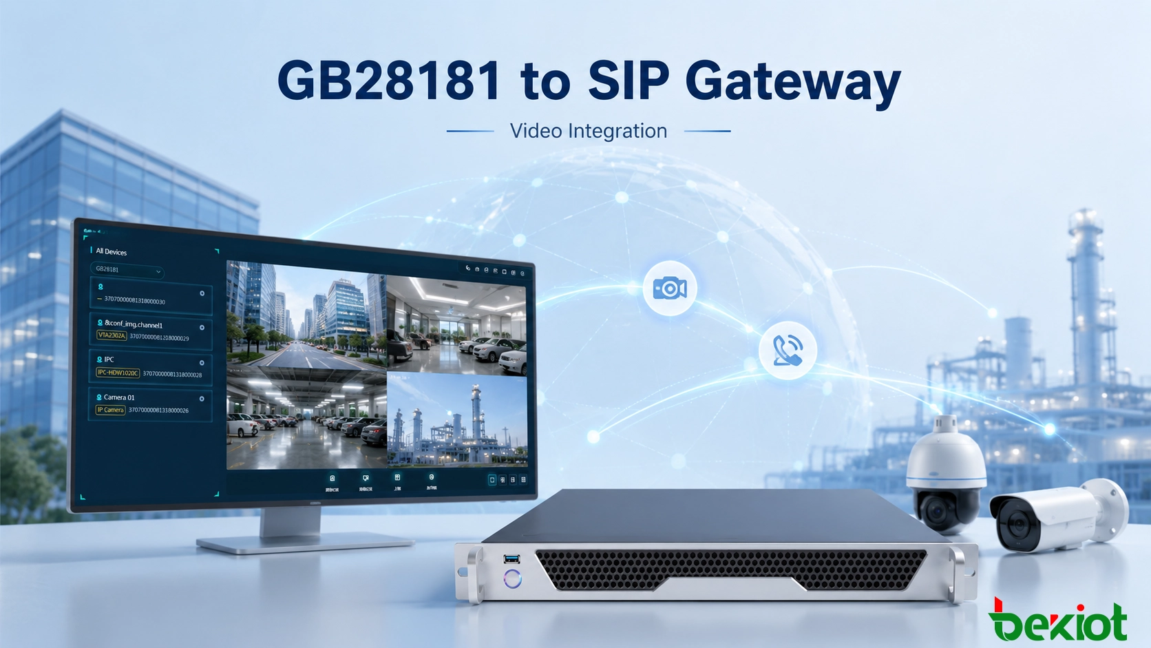 ビデオとユニファイドコミュニケーション統合のためのGB28181からSIPへのゲートウェイソリューション