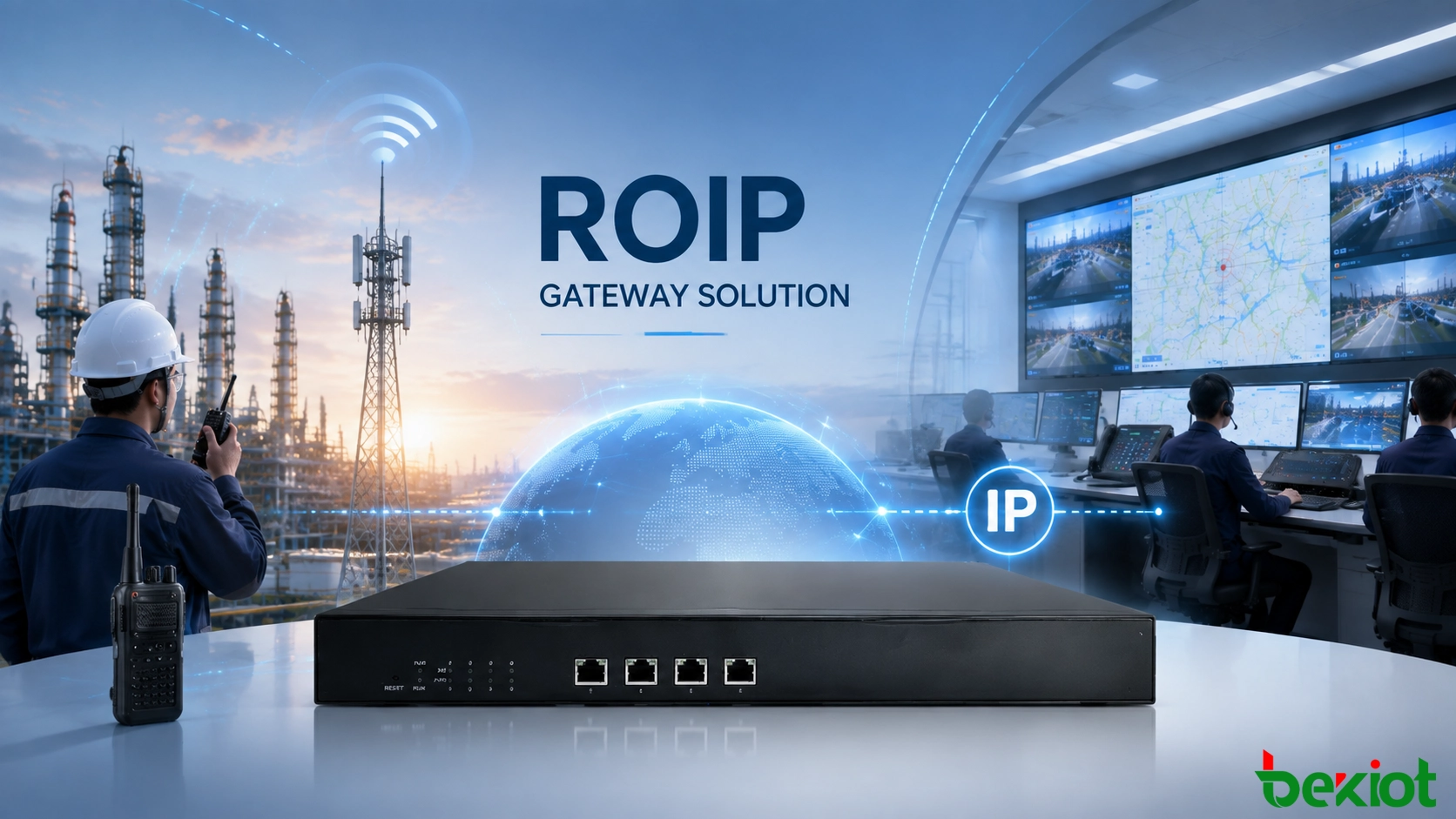 無線とIPネットワークを統合するROIPゲートウェイ通信システムの構築方法