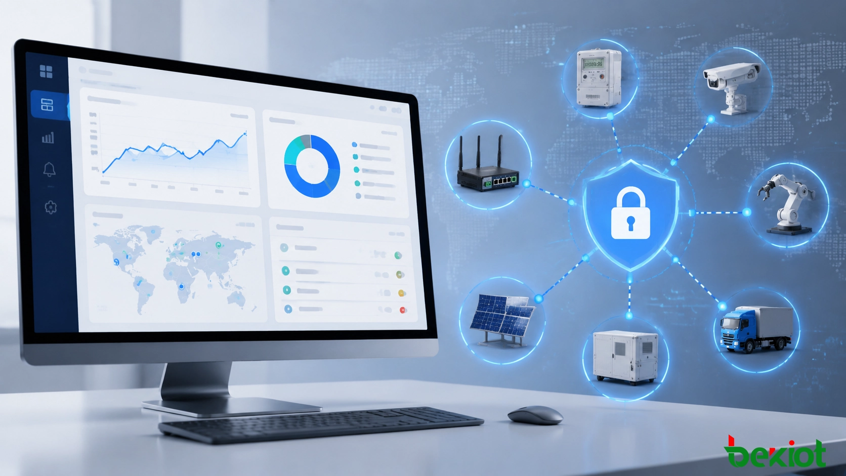 接続デバイスとネットワークセキュリティ状態を監視する企業向けIoT管理プラットフォーム