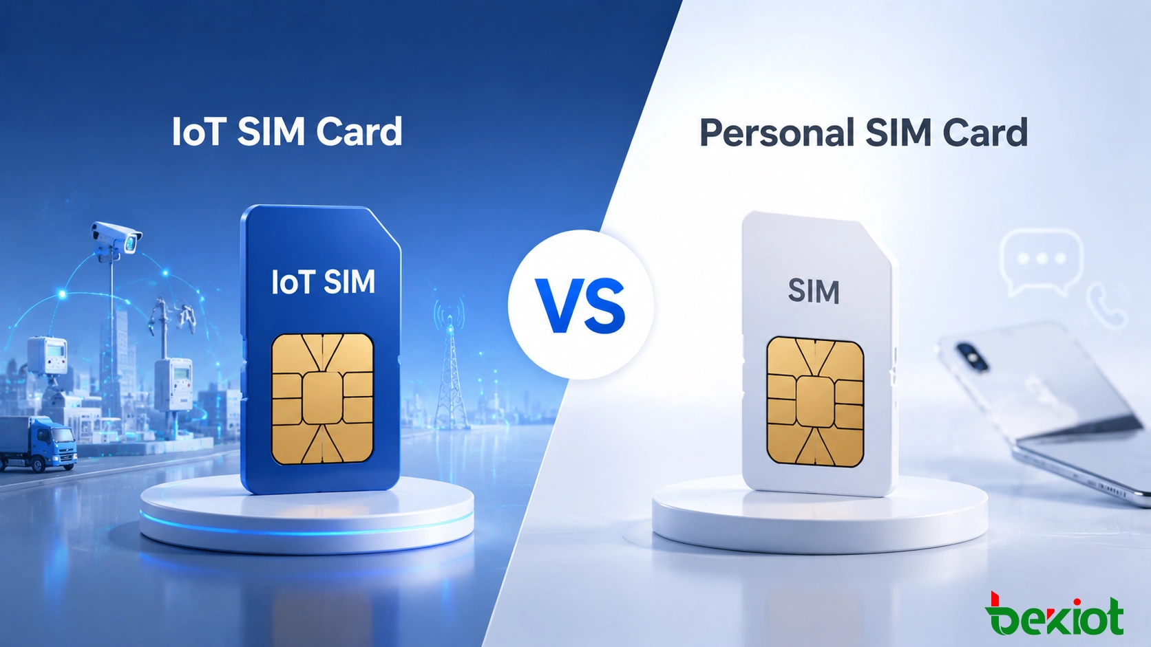 IoT SIMカードと個人向けSIMカード：企業向けコネクティビティガイド
