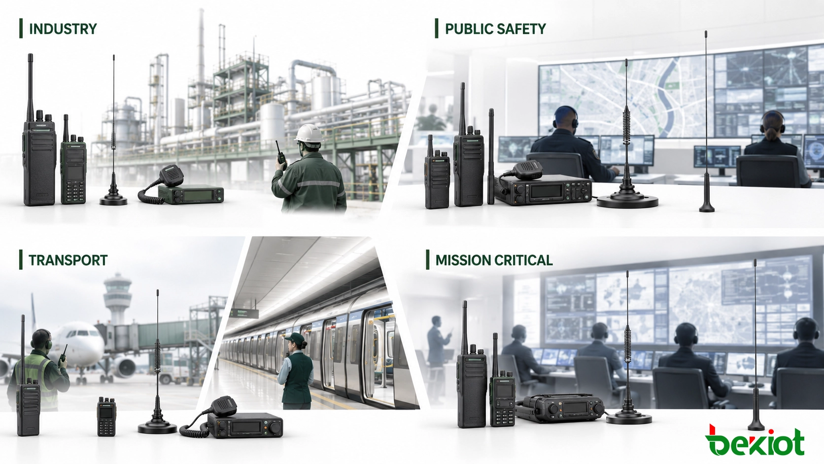 アナログ、DMR、P25、TETRA、PDT双方向無線システムの概要