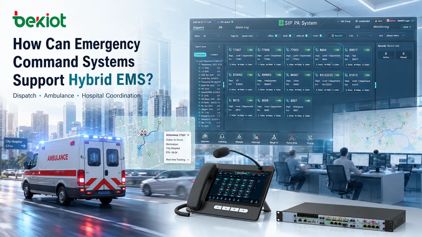 緊急指揮システムはハイブリッド型EMSをどのように調整できるのか？