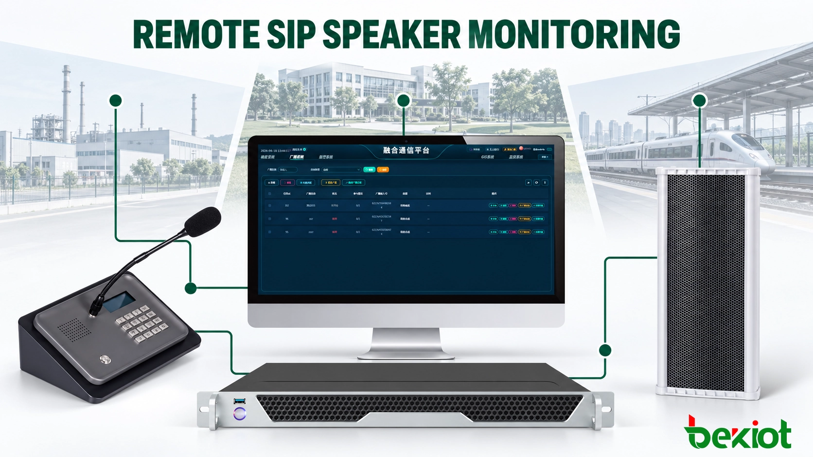 複数のSIPスピーカーをリモートサイト全体でどのように監視および保守すべきか？