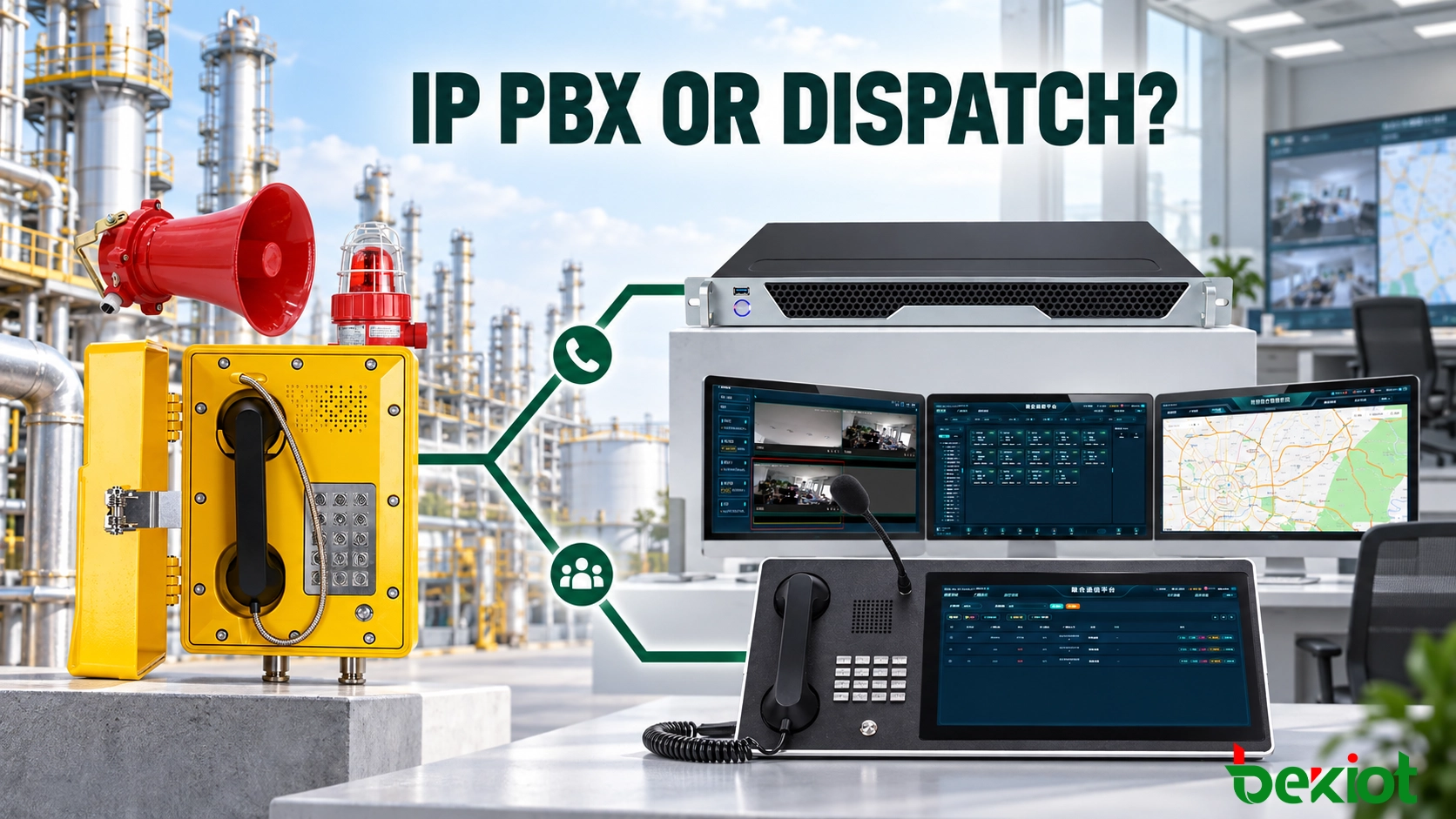 防爆電話はIP PBXとディスパッチシステムのどちらに接続すべきか？