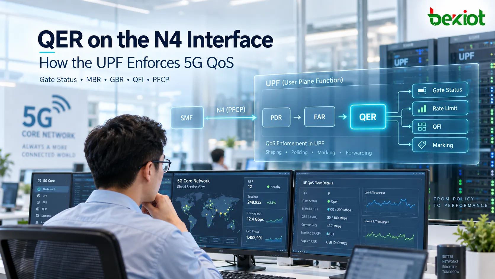 N4インターフェース上でQERはUPFに5G QoSをどのように適用するのか？