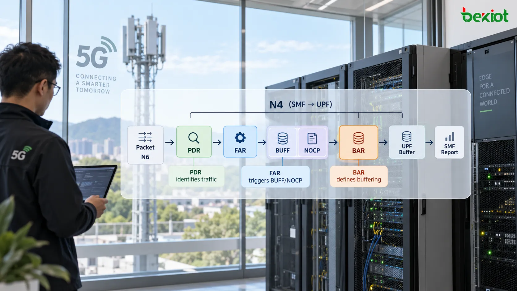 N4インターフェースのBARが5G CM-IDLEにおけるダウンリンクバッファリングとDDNを制御