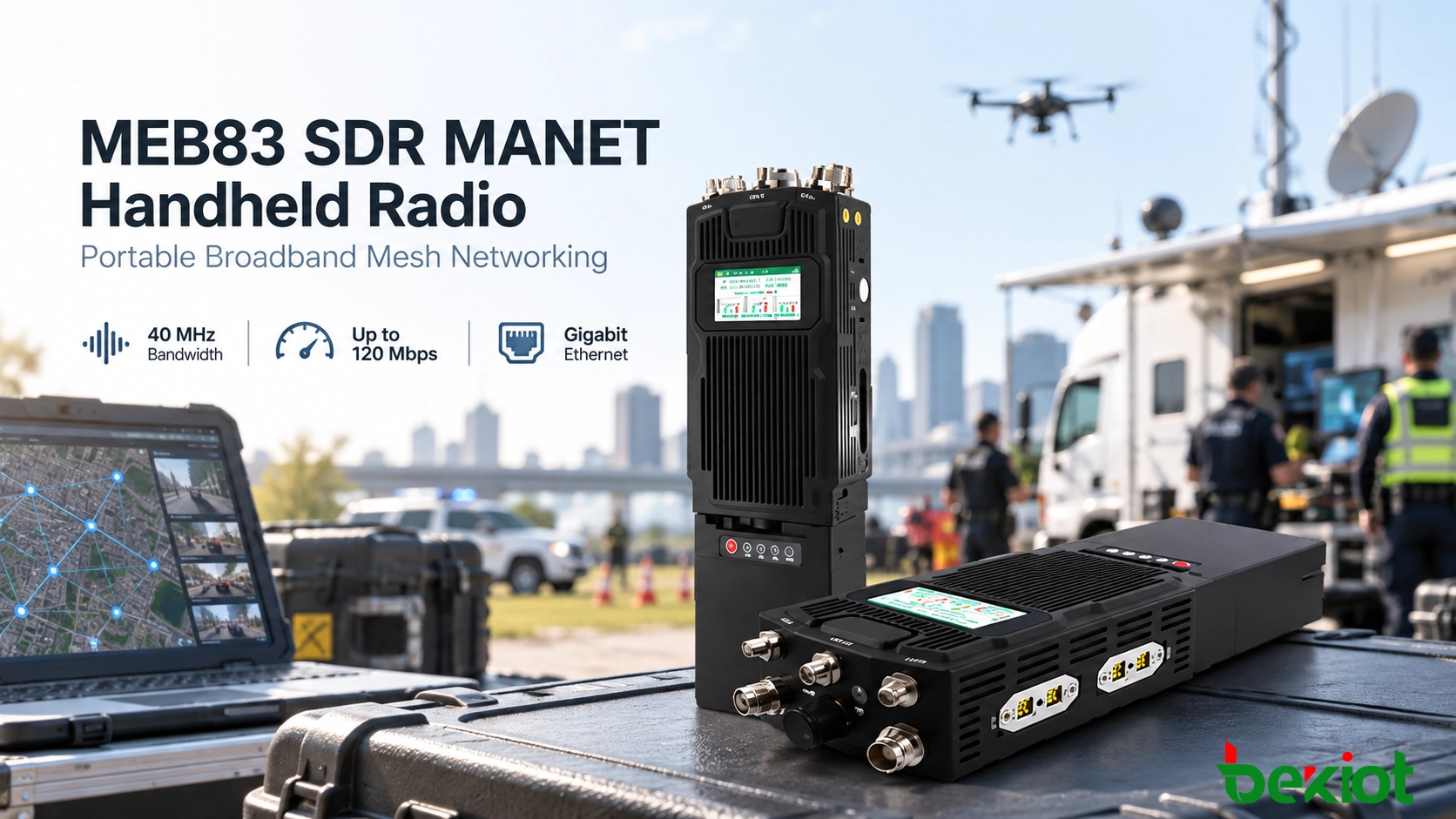 MEB83 SDR MANETハンドヘルド無線機の製品外観