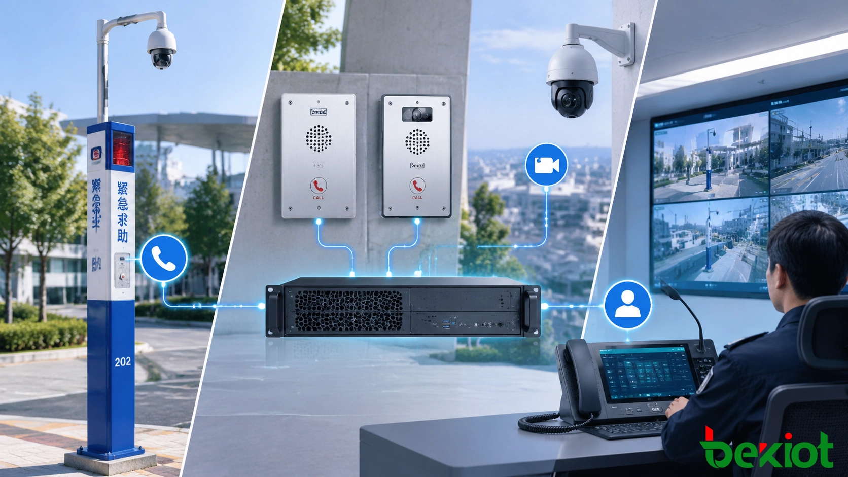 SIP緊急インターホンをCCTV・警報システムと連携させる方法
