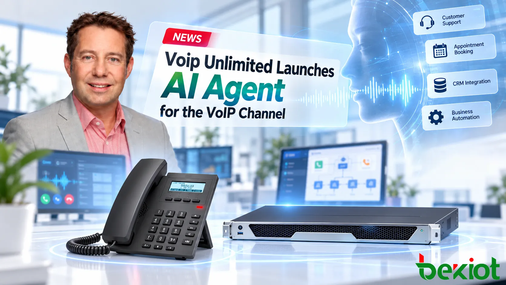 Voip UnlimitedがAI Agentを発表、AI音声サービスがVoIP販売チャネルへ進出